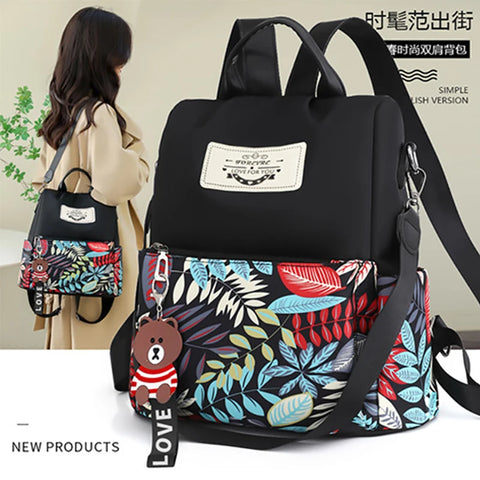 FOXER Girl Preppy Style High Capacity Backpack for Women