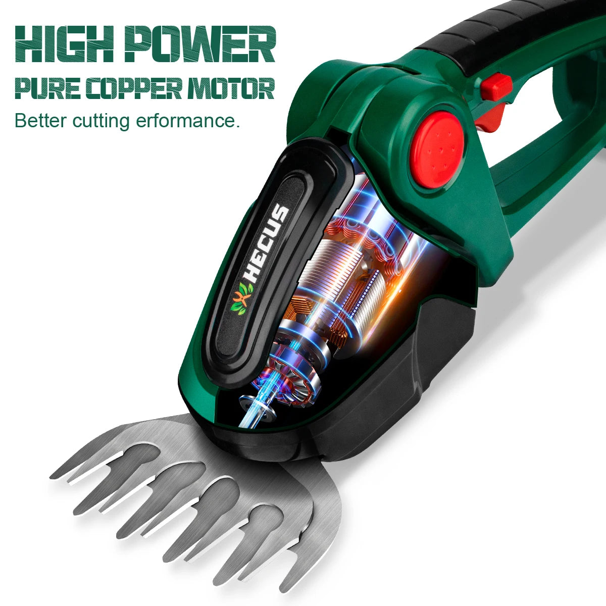 G Nadal 2-in-1 Electric Hedge Trimmer & Lawn Mower – 20,000RPM Garden Shears for Makita 18V Battery Pin