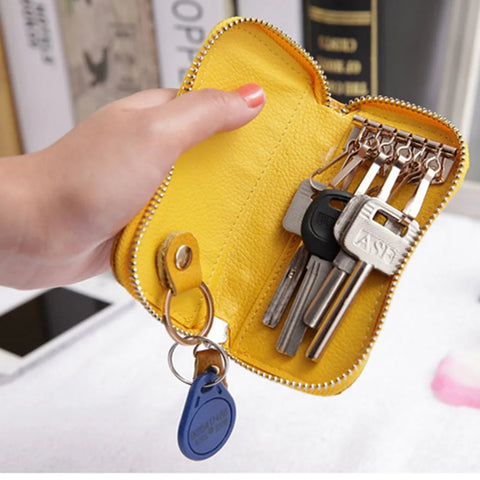 10 Colors Wholesale Genuine Leather Key Wallets