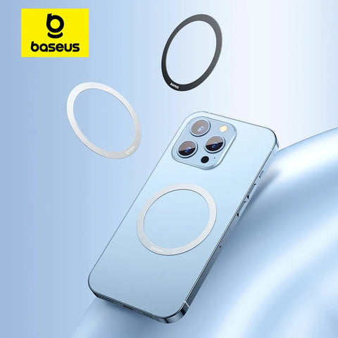 Baseus Magnetic Metal Plate for Wireless Charging - Secure Attachment for iPhone 16/15/14 Pro Max