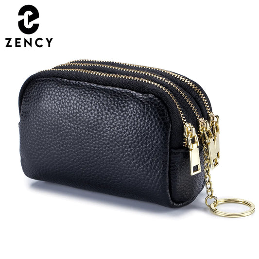 Zency Genuine Leather Multicolor Mini Wallet for Women