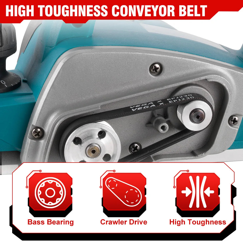 ONEVAN 82MM 30000RPM Bürstenlosen Elektrische Hobel Cordless Router Trimmer Holz Schleifen Schneiden Power Werkzeuge Für Makita Batterie pin