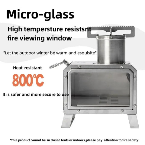 MOUNTAINHIKER Portable Wood Burner Stove for Outdoor Adventures