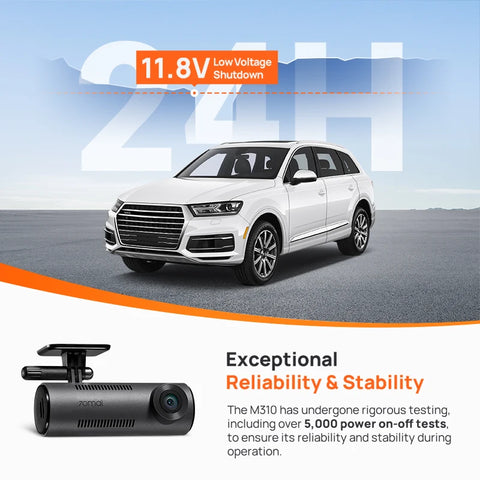 70mai Dash Cam M310: 1296P HD, slimme spraakbediening, 24/7 parkeerbewaking