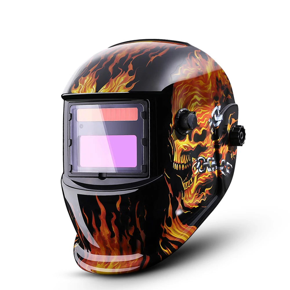 DEKO Auto-Darkening Welding Helmet – Adjustable Lens for MIG & MMA Welding