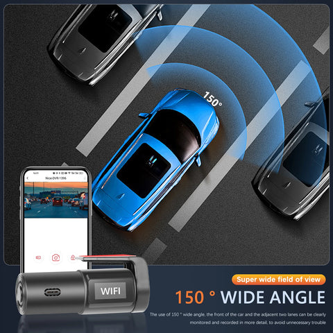 Camecho 1080P Auto DVR Camera - HD WiFi Dash Cam met Nachtzicht