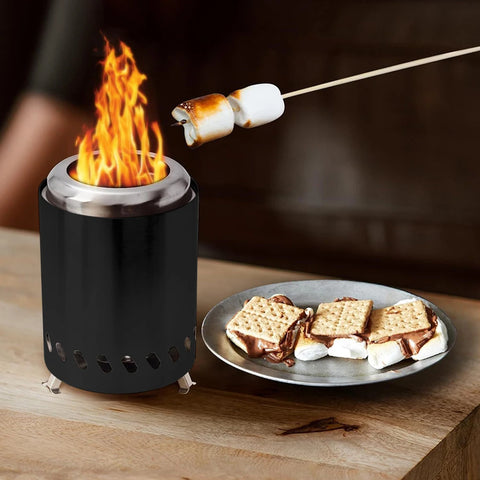 Smokeless Tabletop Fire Pit - Versatile Indoor/Outdoor Mini Bonfire