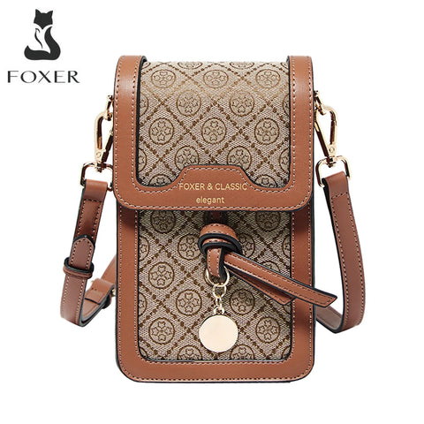 FOXER Women's Stylish Cellphone Crossbody Bag