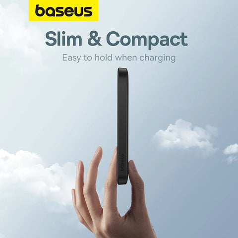 Baseus Core 5000mAh Magnetic Power Bank – Mini Wireless & 20W Wired Fast-Charge