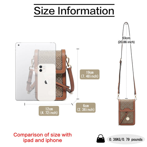 FOXER Women's Stylish Cellphone Crossbody Bag