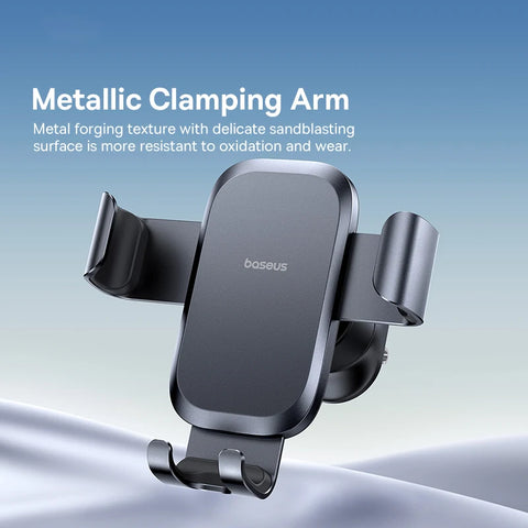 Baseus Gravity Air Vent Phone Holder for iPhone, Samsung, Xiaomi & Huawei - Metal Design, Secure & Versatile