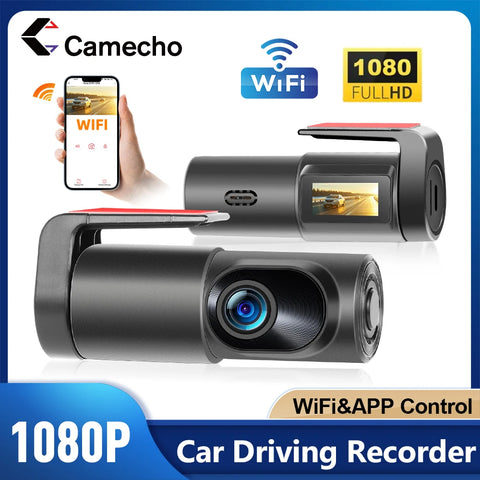 Camecho 1080P Auto DVR Camera - HD WiFi Dash Cam met Nachtzicht