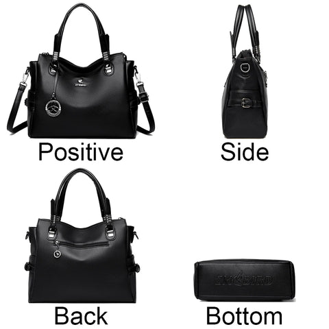 Luxury Soft Leather Shoulder Bag for Women