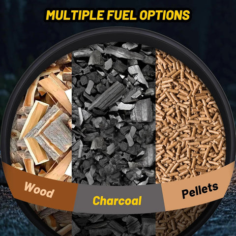Smokeless Patio Fire Pit with Cooking Grate for Backyard BBQ