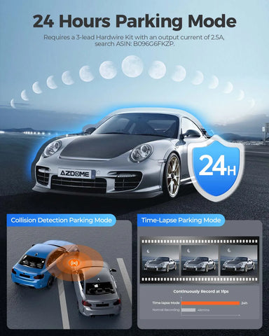 AZDOME 4K Dash Cam M550 Pro – Geavanceerde auto-DVR met wifi, gps en nachtzicht