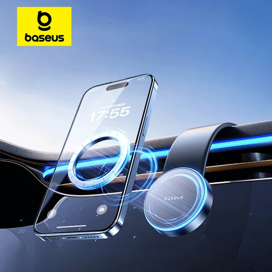 Baseus Magnetic Phone Holder for iPhone 13/14/15 – Easy Paste Dashboard Mount for Secure, Hands-Free Use