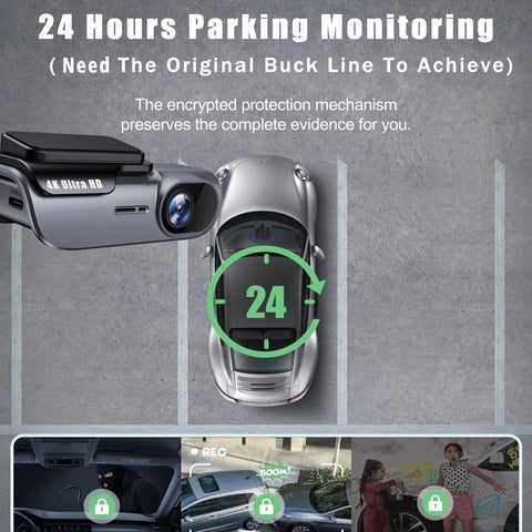 4K Ultra HD Dashcam mit WLAN und Nachtsicht