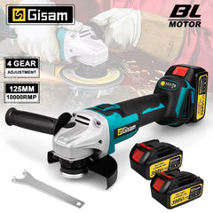 GΣ 125mm Brushless Cordless Angle Grinder – Variable Speed M14 Cutting Tool for Makita 18V Battery Pin