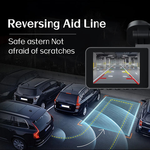 Drievoudige lens WiFi Dashcam: 1080P HD voertuigbeveiligingscamera
