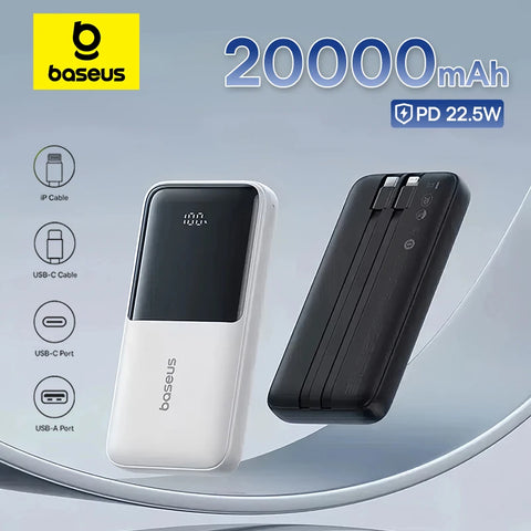 Baseus Volt 20000mAh Power Bank – 22.5W PD Fast-Charge