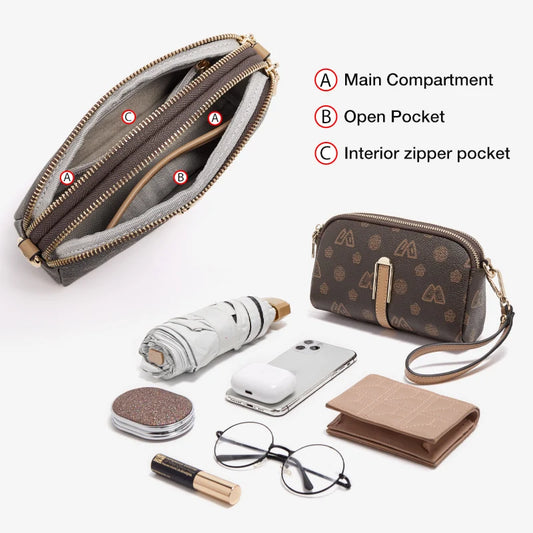 FOXER Women Small Crossbody Bag - Stylish High-Quality Mini Messenger Bag