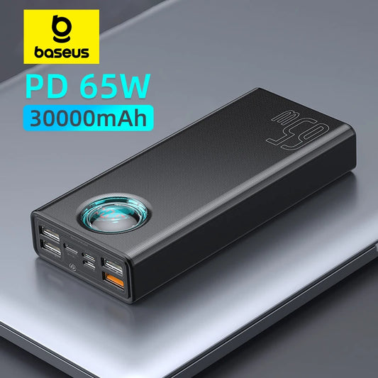 Baseus Max 65W Power Bank – 30000mAh PD Quick-Charge