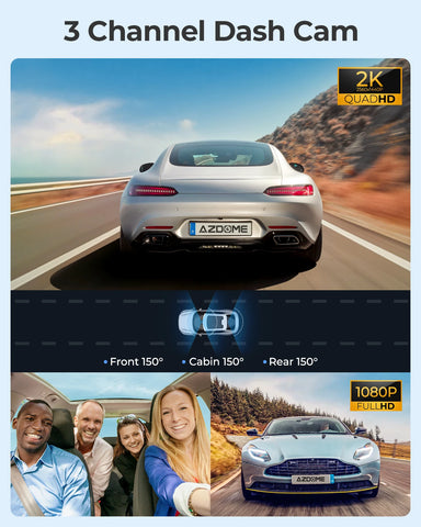 AZDOME 4K Dash Cam M550 Pro – Geavanceerde auto-DVR met wifi, gps en nachtzicht