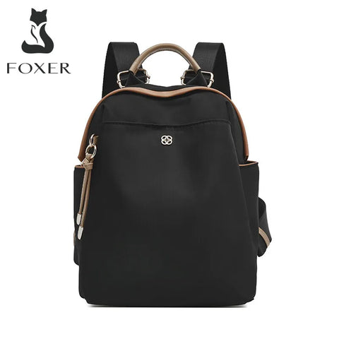 FOXER Small Lady Preppy Style Backpack - Chic High Capacity Handbag
