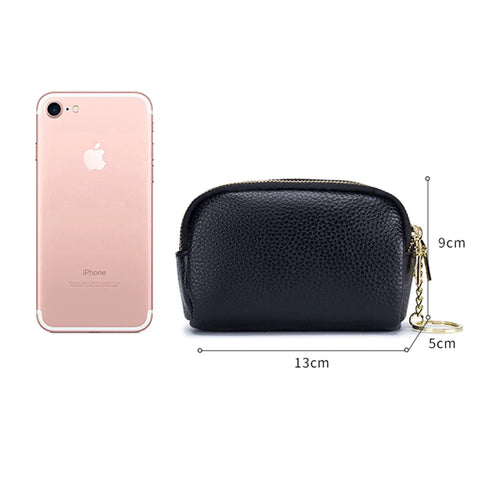 Zency Genuine Leather Multicolor Mini Wallet for Women