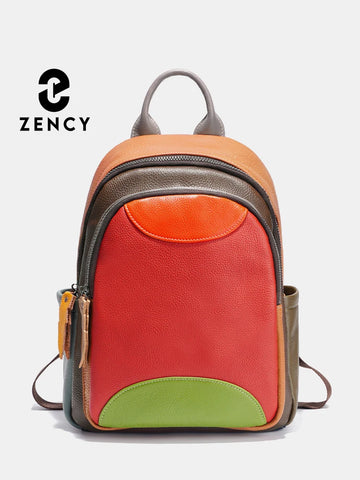 Zency Genuine Leather Women's Stylish Laptop Backpack