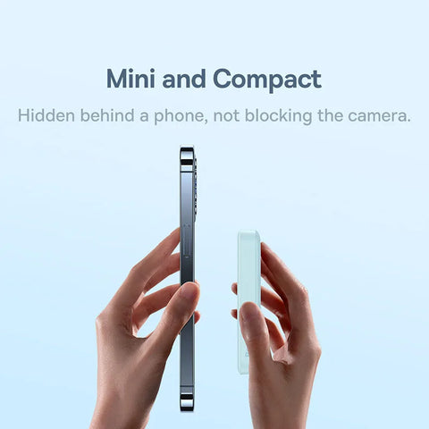 Baseus Neo 10000mAh Magnetic Power Bank – Mini Wireless Fast-Charge with Auto-Wake