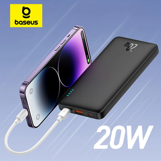 Baseus Airpow+ 20W Power Bank – 10000mAh/20000mAh Fast-Charge