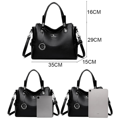 Luxury Soft Leather Shoulder Bag for Women