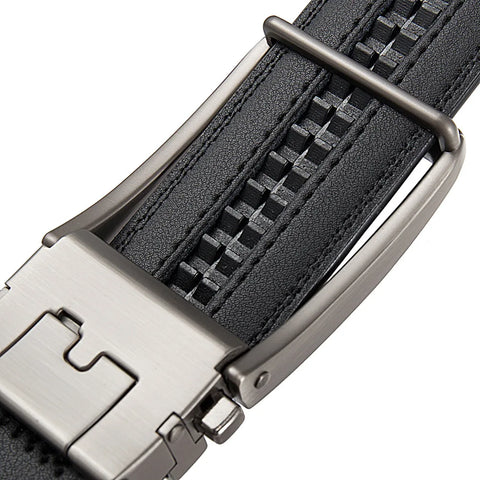 Click Men’s Leather Belt – Automatic Buckle