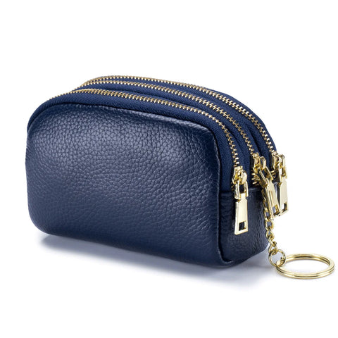Zency Genuine Leather Multicolor Mini Wallet for Women