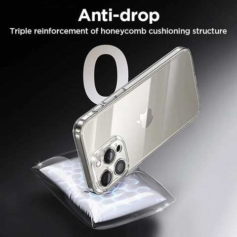 Joyroom iPhone 16/15 Pro Max Case - Crystal Clear, Anti-Yellow Lens Protection, Durable PC Cover