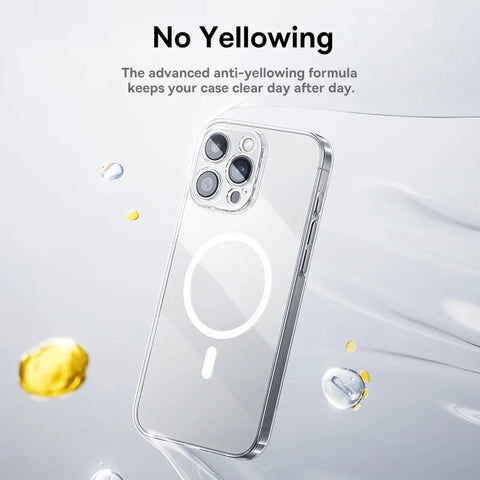 Baseus Magnetic Case for iPhone 16/15/14 Pro Max - MagSafe Compatible, Durable PC Protection for iPhone 13/12/11 Pro Max