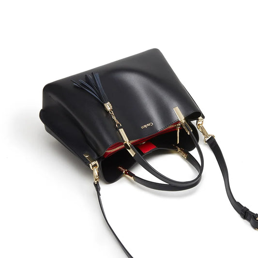 Cnoles Large Capacity Leather Shoulder Bag for Travel and Shopping