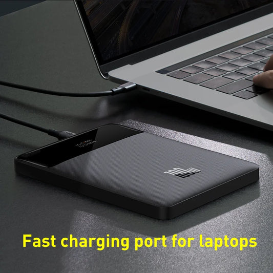 Baseus Pro 100W Power Bank – 20000mAh PD Fast-Charge with 100W Cable