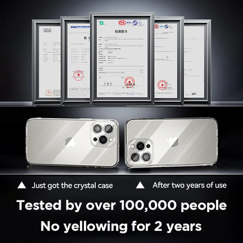 Joyroom iPhone 16/15 Pro Max Case - Crystal Clear, Anti-Yellow Lens Protection, Durable PC Cover
