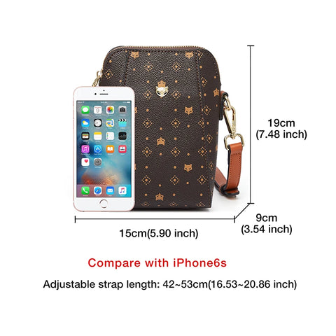 FOXER PVC Women's Cellphone Bag - Fashion Signature Shoulder Bag 2025