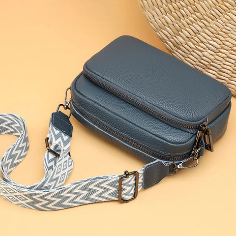 Luxury Soft Cowhide Leather Ladies Messenger Bag
