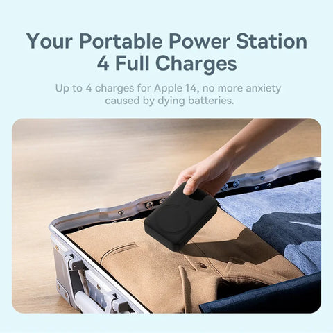 Baseus Neo 10000mAh Magnetic Power Bank – Mini Wireless Fast-Charge with Auto-Wake