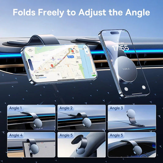 Baseus Magnetic Phone Holder for iPhone 13/14/15 – Easy Paste Dashboard Mount for Secure, Hands-Free Use