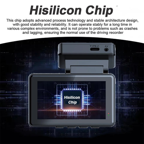 4K Dash Cam Auto DVR met dubbele lens, wifi en gps