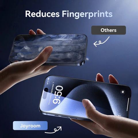 Joyroom HD Tempered Glass Screen Protector for iPhone 15 Pro Max – Quick Install, 1/2/3pcs Options Available