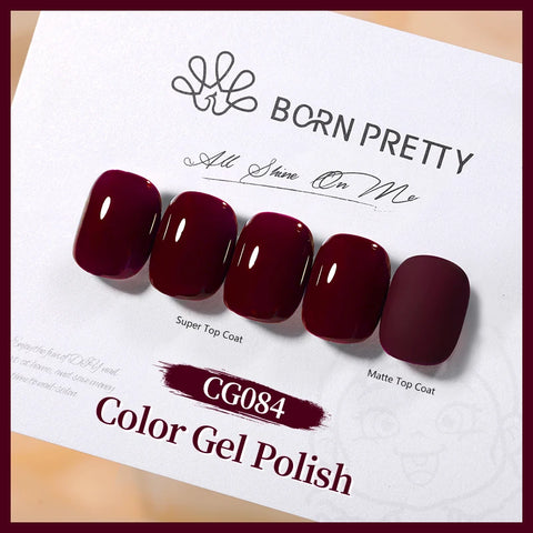 BORN PRETTY 10ml Jelly Nude Glitter Nail Gel Polish