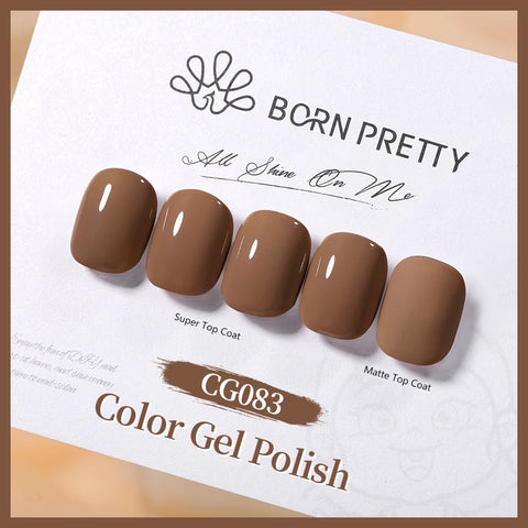 BORN PRETTY 10ml Jelly Nude Glitter Nail Gel Polish