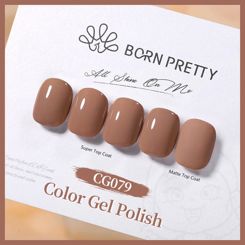 BORN PRETTY 10ml Jelly Nude Glitter Nail Gel Polish