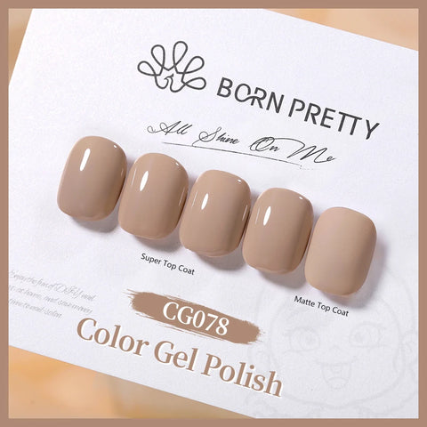 BORN PRETTY 10ml Jelly Nude Glitter Nail Gel Polish